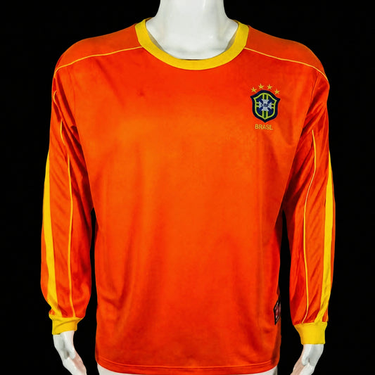 MAILLOT RÉTRO BRÉSIL 1998 GARDIEN ORANGE