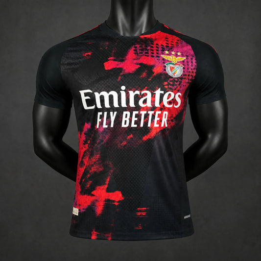 MAILLOT BENFICA PLAYER 26/27 AVANT-MATCH NOIR ET ROUGE