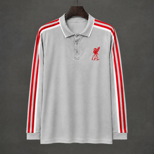 MAILLOT MANCHES LONGUES LIVERPOOL 26/27 SPEZIAL POLO GRIS