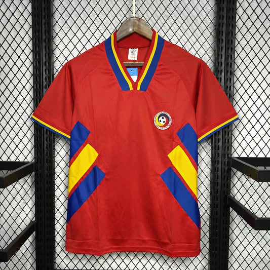 MAILLOT RÉTRO ROUMANIE 1994 EXTÉRIEUR ROUGE
