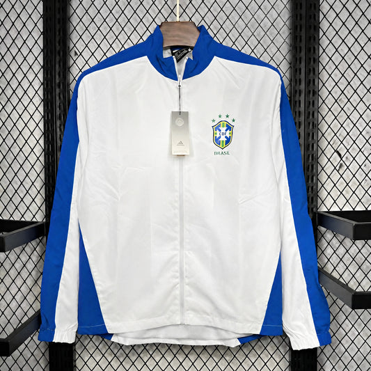 VESTE BRÉSIL COUPE-VENT VINTAGE 1994 BLANC