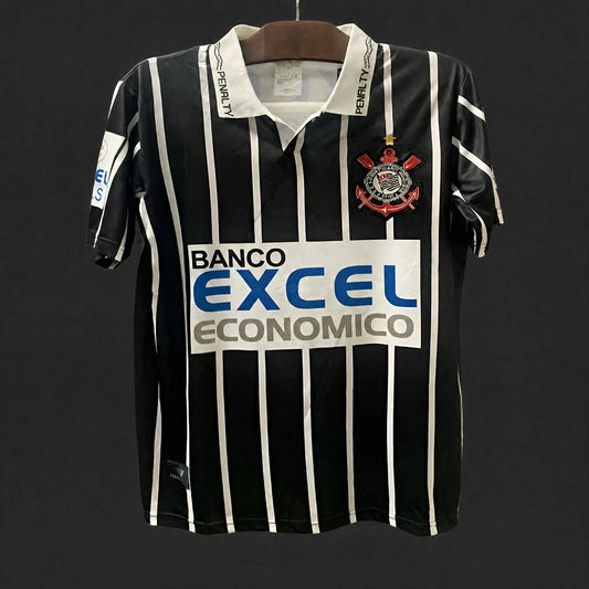 MAILLOT RÉTRO CORINTHIANS 1997/98 EXTÉRIEUR NOIR