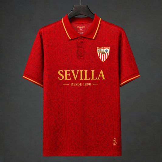 MAILLOT SÉVILLE ÉDITION SPÉCIALE 26/27 135 ANS POLO ROUGE