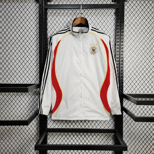 VESTE ALLEMAGNE COUPE-VENT 2025 BLANC ET ROUGE