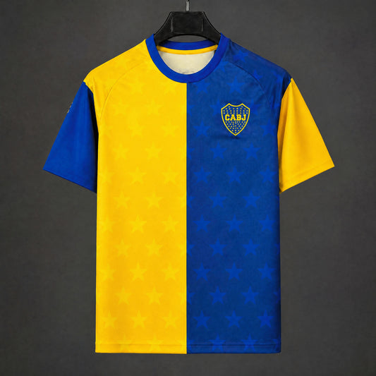 MAILLOT BOCA JUNIORS 2027 AVANT-MATCH BLEU JAUNE