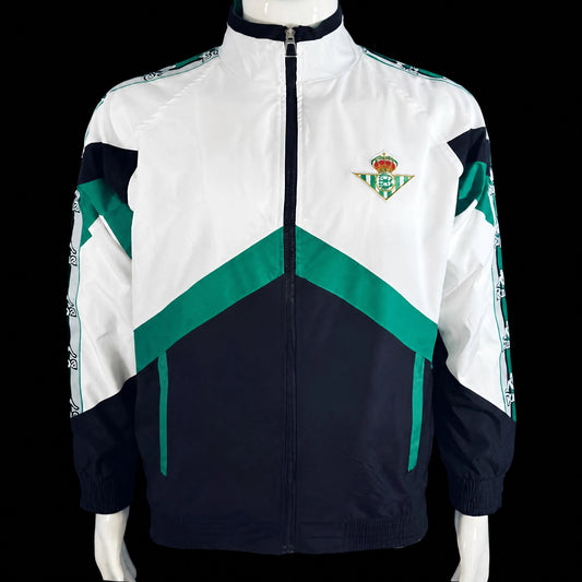 VESTE BETIS COUPE-VENT VINTAGE 1996/97 BLANC ET NOIR