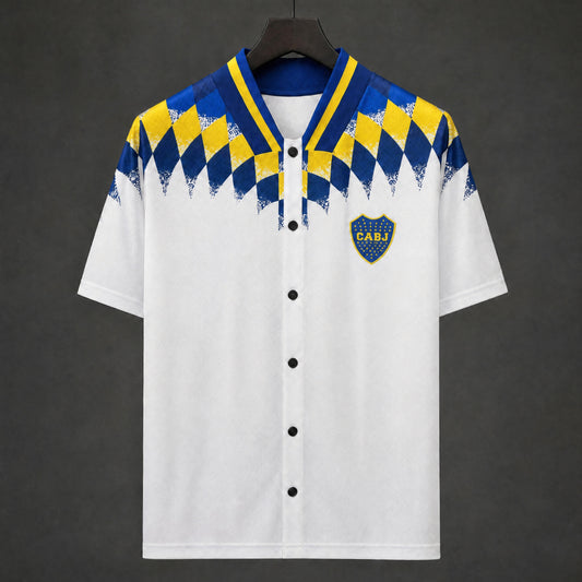 MAILLOT BOCA JUNIORS 26/27 EDITION BASEBALL BLANC