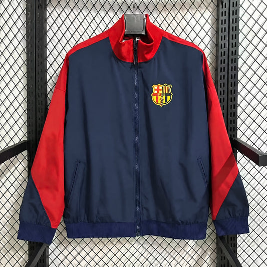 VESTE BARCELONE COUPE-VENT 25/26 BLEU MARINE ET ROUGE