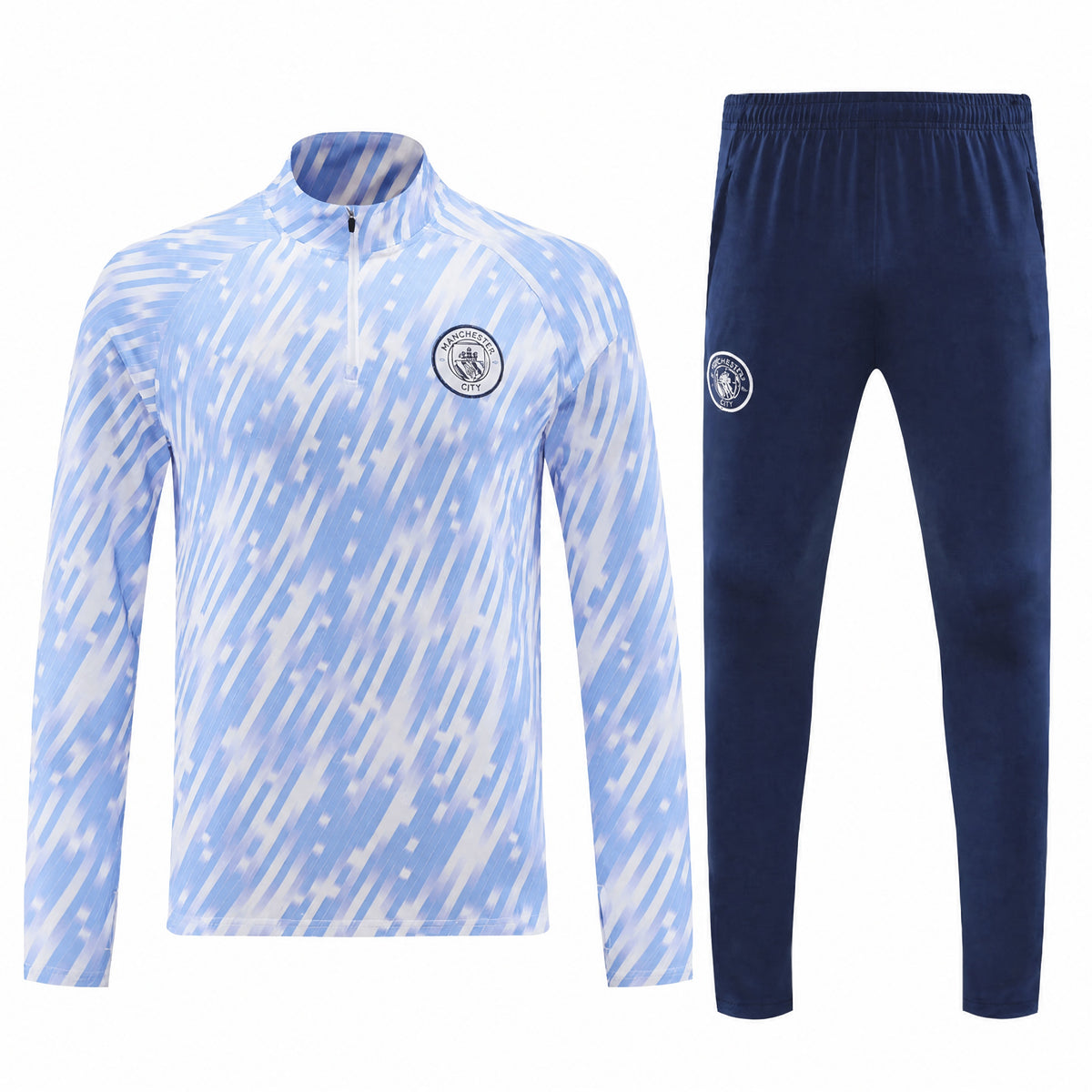 SURVÊTEMENT MANCHESTER CITY 25/26 BLANC ET BLEU CIEL