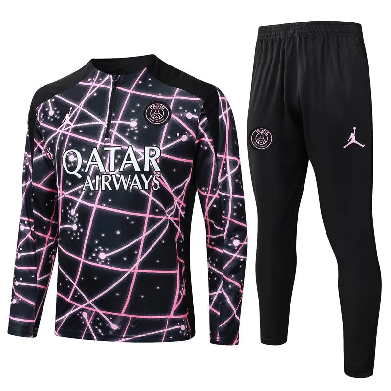 SURVÊTEMENT NOIR ET ROSE PSG 25/26