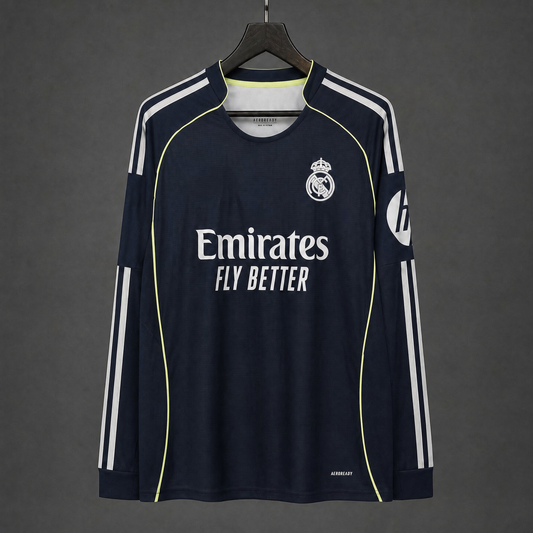 MAILLOT MANCHES LONGUES REAL MADRID 25/26 EXTÉRIEUR