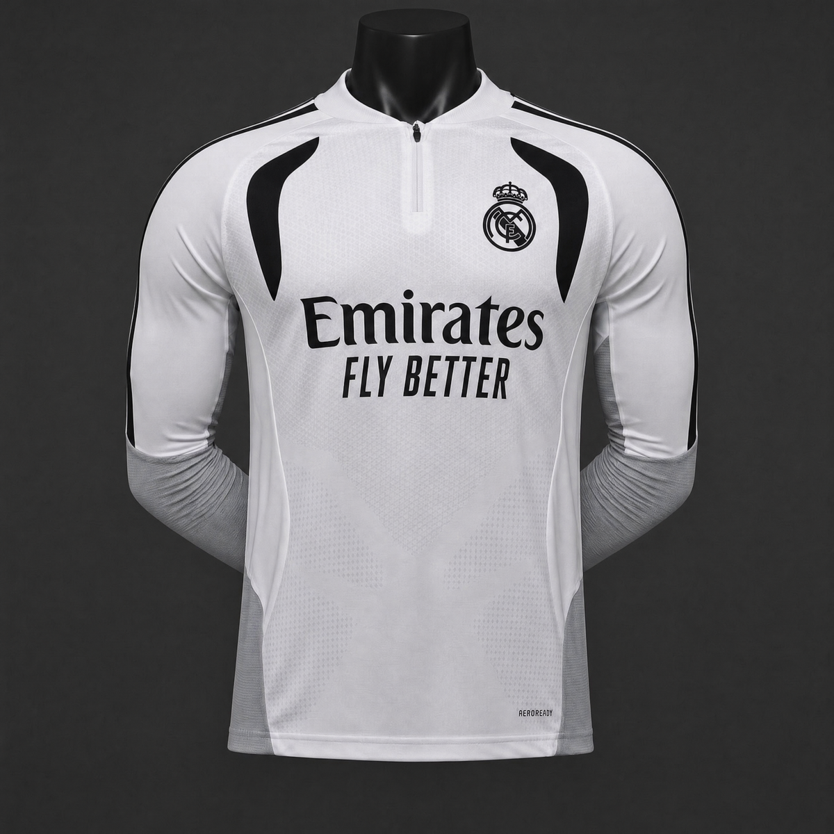 MAILLOT MANCHES LONGUES REAL MADRID PLAYER 26/27 BLANC