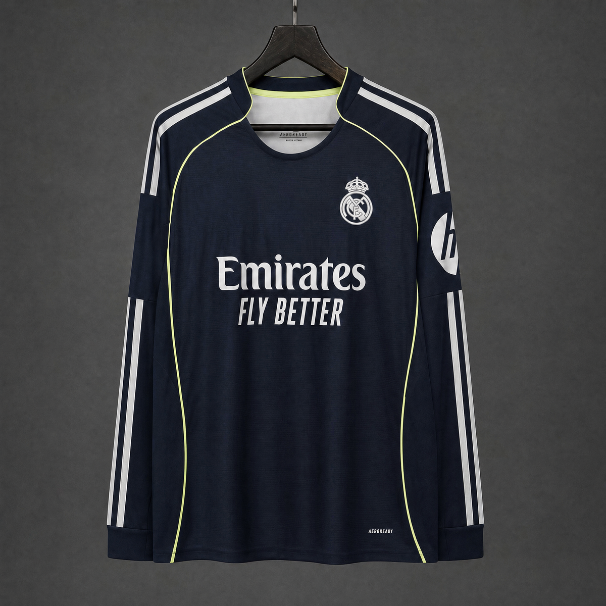 MAILLOT MANCHES LONGUES REAL MADRID 25/26 EXTÉRIEUR