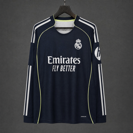 MAILLOT MANCHES LONGUES REAL MADRID 25/26 EXTÉRIEUR