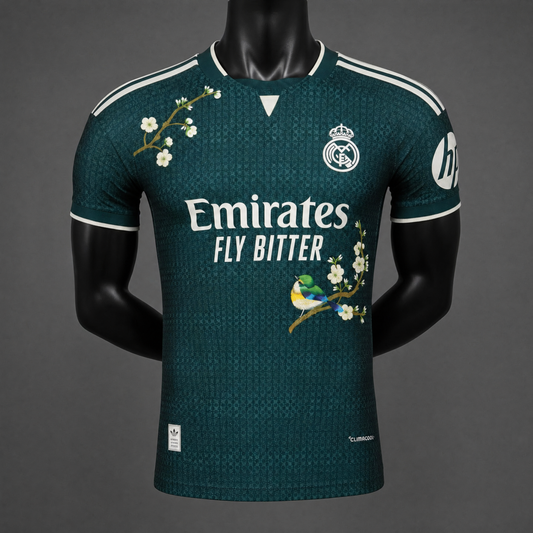 MAILLOT REAL MADRID PLAYER 26/27 FLORAL ÉDITION VERT