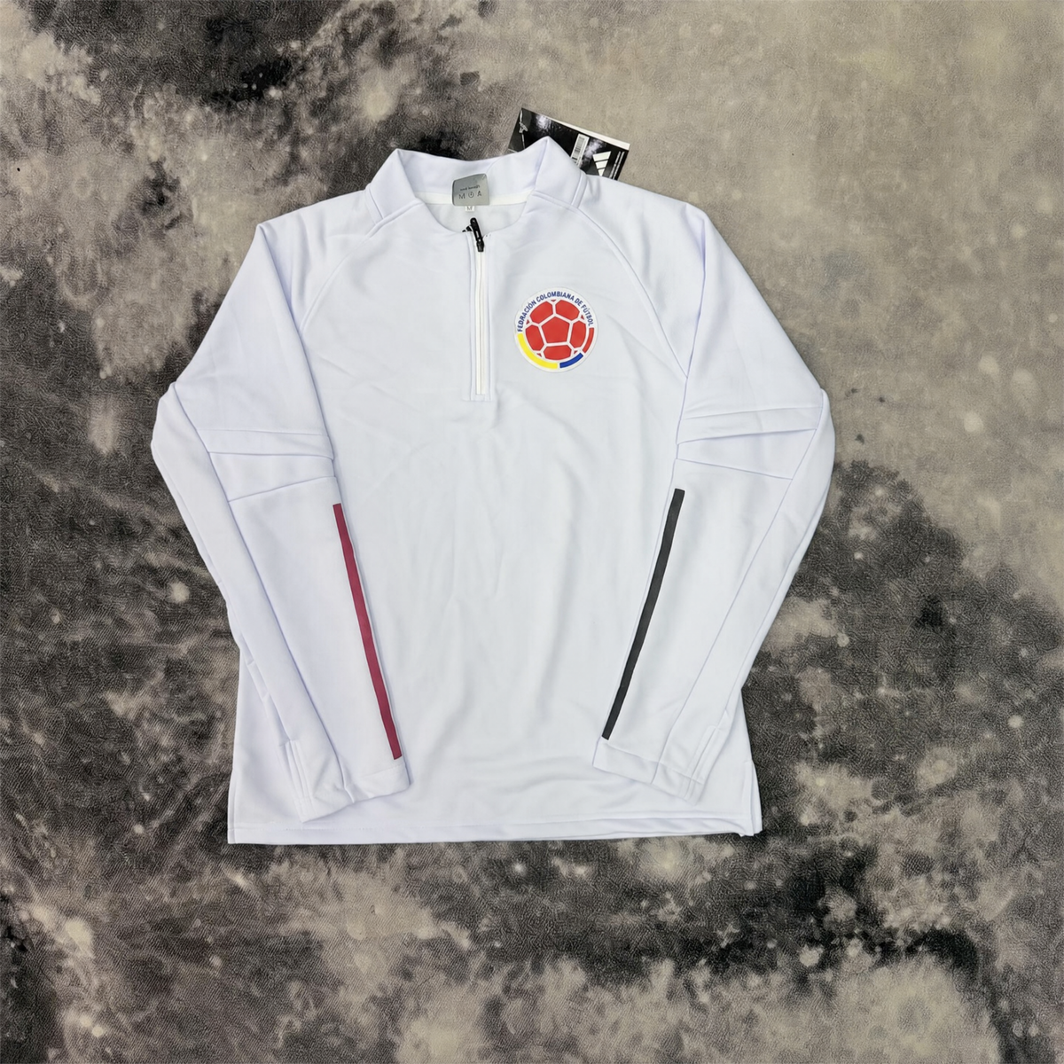 PULL ZIPPÉ COLOMBIE X BLANC