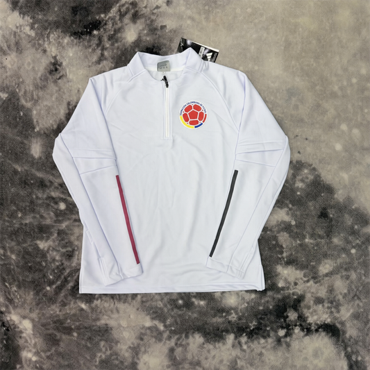 PULL ZIPPÉ COLOMBIE X BLANC
