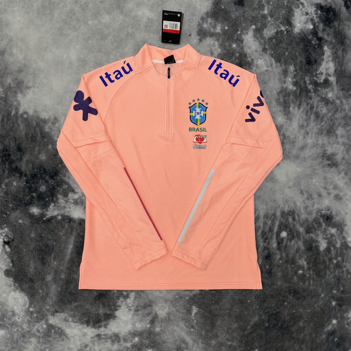 PULL ZIPPÉ BRÉSIL X ROSE ITAÙ