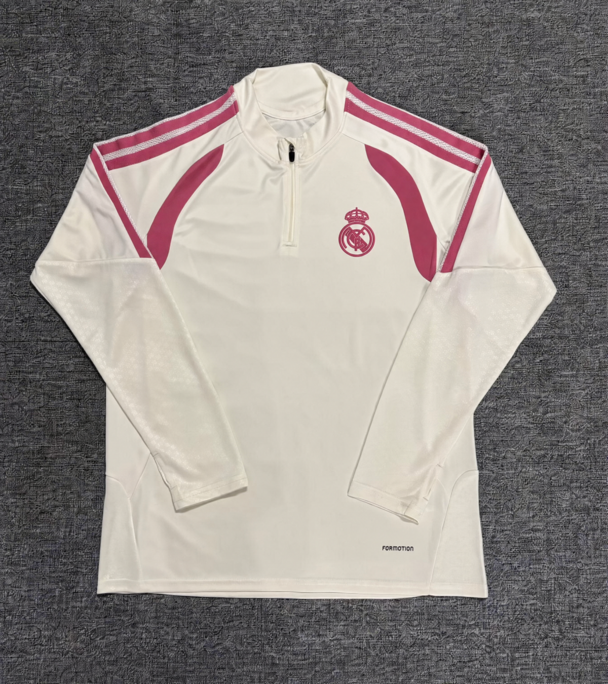 PULL ZIPPÉ REAL MADRID X BEIGE