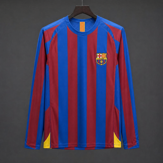MAILLOT MANCHES LONGUES BARCELONE RÉTRO 05/06 DOMICILE