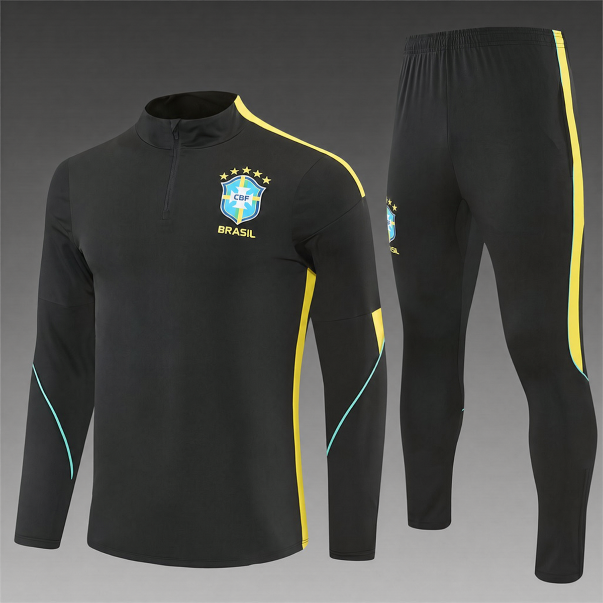 SURVÊTEMENT BRÉSIL 2026 NOIR ET JAUNE