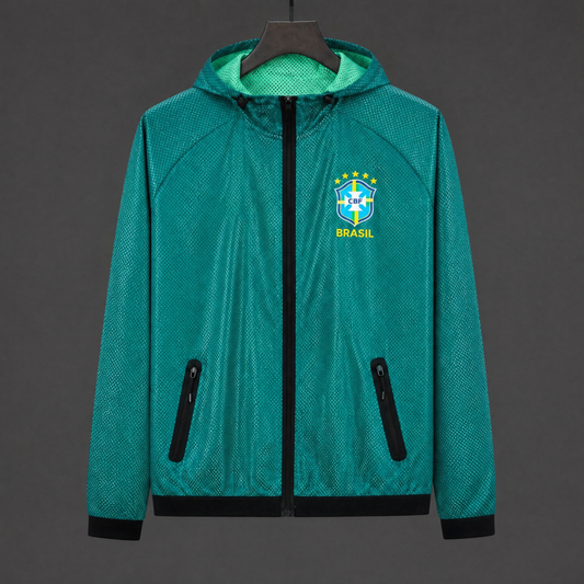 VESTE BRÉSIL COUPE-VENT 2026 VERT
