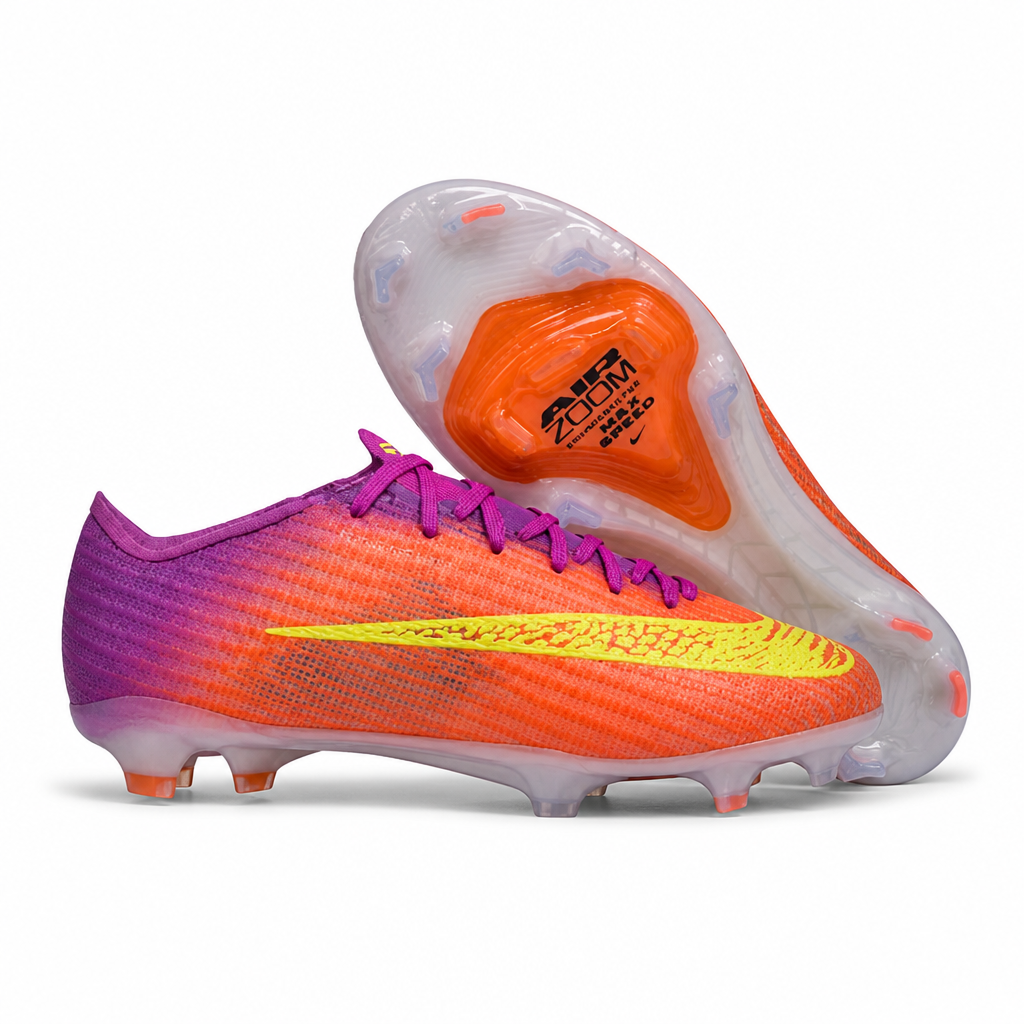 CRAMPONS AIR ZOOM MERCURIAL VAPOR 17 ELITE CR7 FG ORANGE ET VIOLET