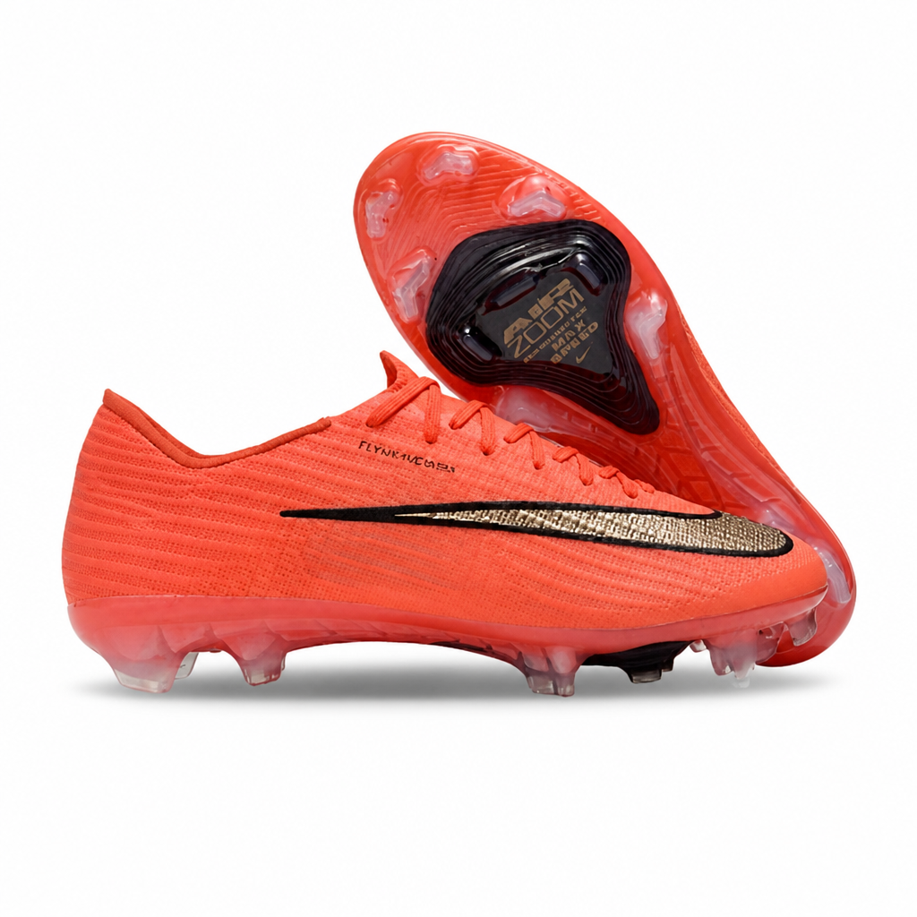 CRAMPONS AIR ZOOM MERCURIAL VAPOR 17 ELITE CR7 FG ROUGE ORANGE