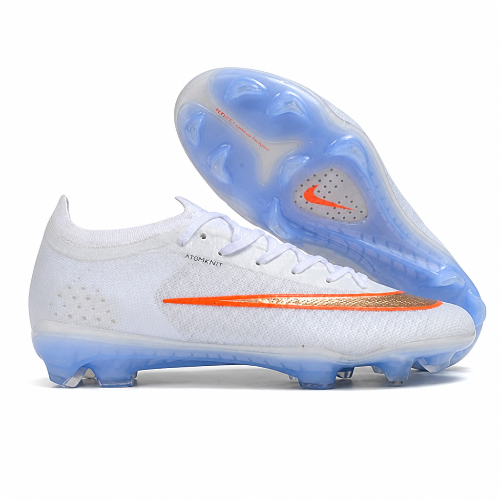 CRAMPONS MERCURIAL VAPOR 17 ELITE SE FG BLANC ET ORANGE