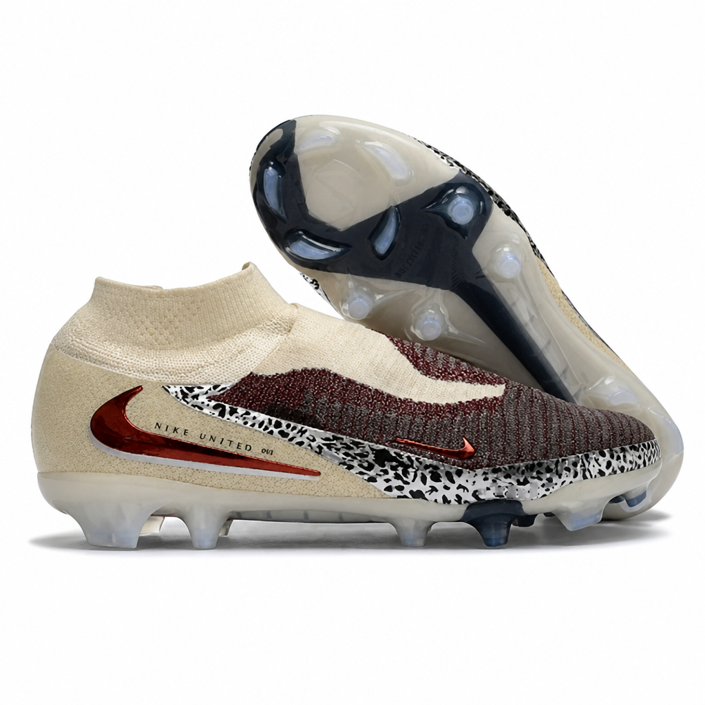 CRAMPONS PHANTOM GX III ELITE DF FG BORDEAUX LÉOPARD
