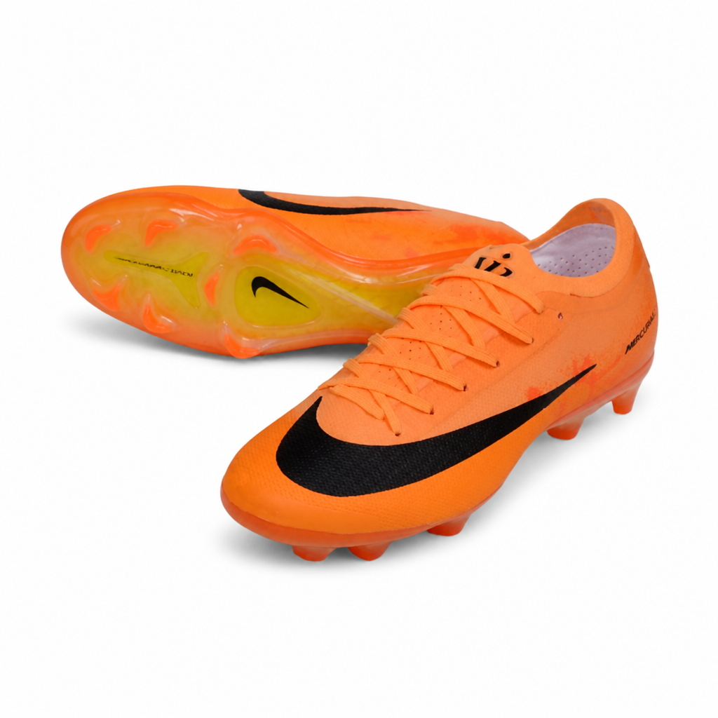 CRAMPONS MERCURIAL VAPOR 17 ELITE SE FG ORANGE ET NOIR