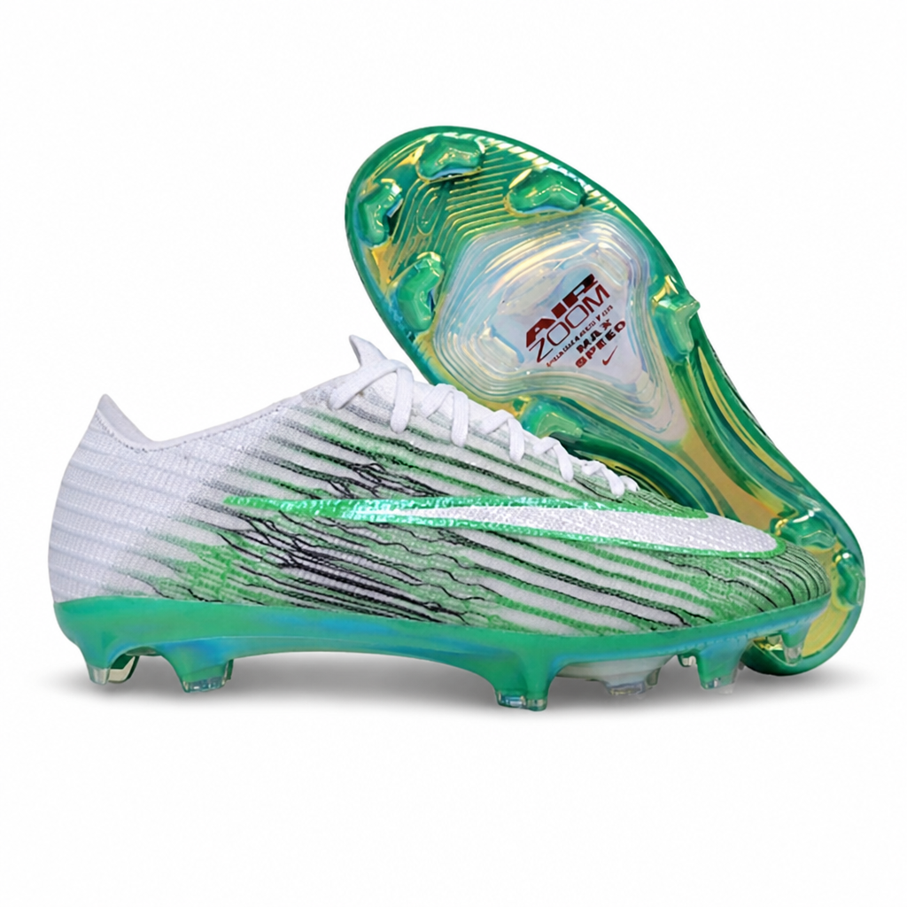 CRAMPONS AIR ZOOM MERCURIAL VAPOR 17 ELITE CR7 FG BLANC ET VERT