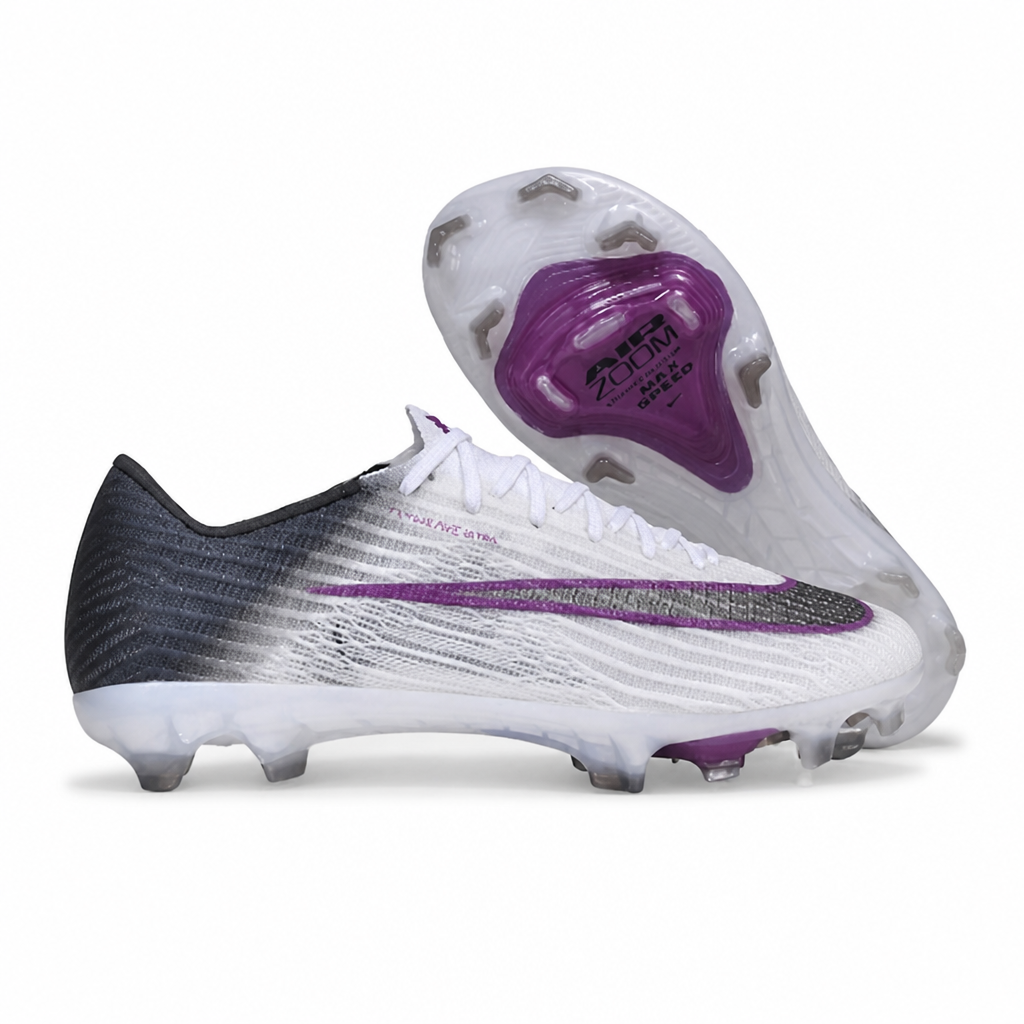 CRAMPONS AIR ZOOM MERCURIAL VAPOR 17 ELITE CR7 FG BLANC VIOLET ET NOIR