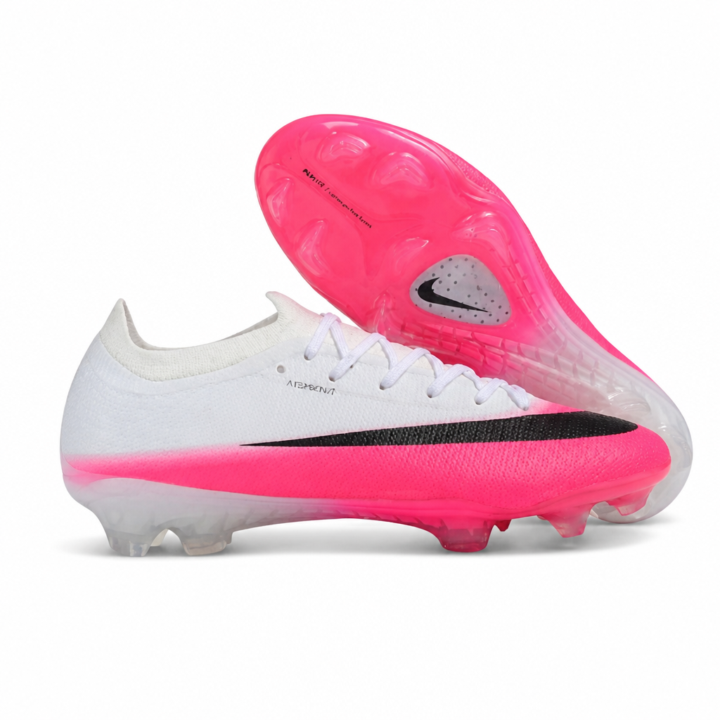 CRAMPONS MERCURIAL VAPOR 17 ELITE SE FG ROSE ET BLANC