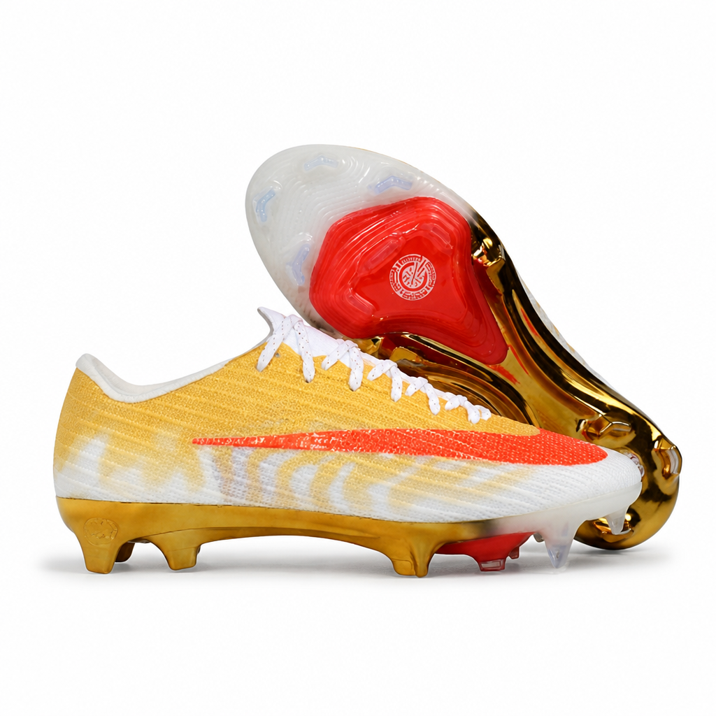 CRAMPONS AIR ZOOM MERCURIAL VAPOR 17 ELITE CR7 FG OR ET BLANC