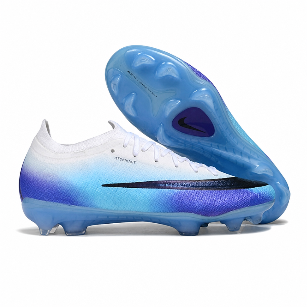 CRAMPONS MERCURIAL VAPOR 17 ELITE SE FG BLANC ET BLEU
